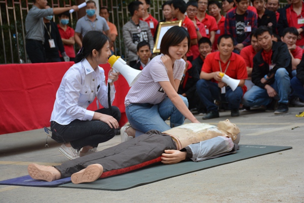 大族元亨光電2018年消防實戰(zhàn)演習(xí)
